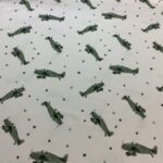 Jersey print - Fly og stjerner - grøn