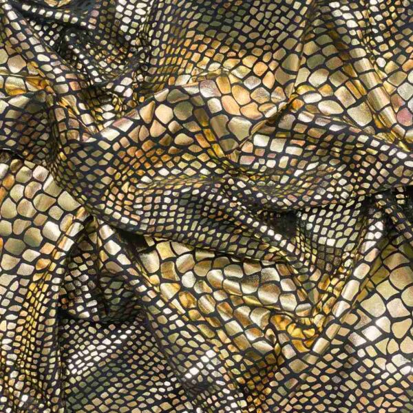 Folie med slangeskin - Guld