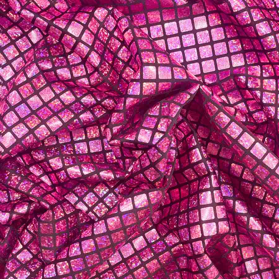 Folie med firkanter - Lyserød