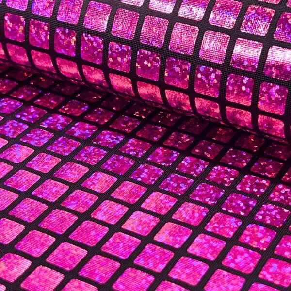 Folie med firkanter - Pink1