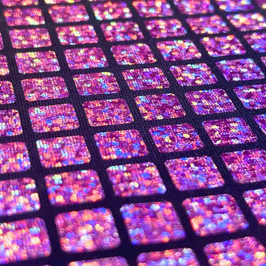 Folie med firkanter - Lyserød 1