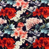 Viscose - Blomster mix