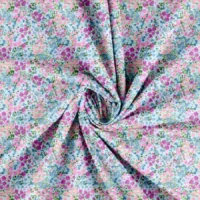 Patchwork stof med små pastel blomster