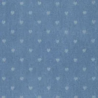 Denim Jacquard med hjerter - lys