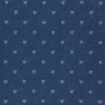 Denim Jacquard med hjerter - mørk