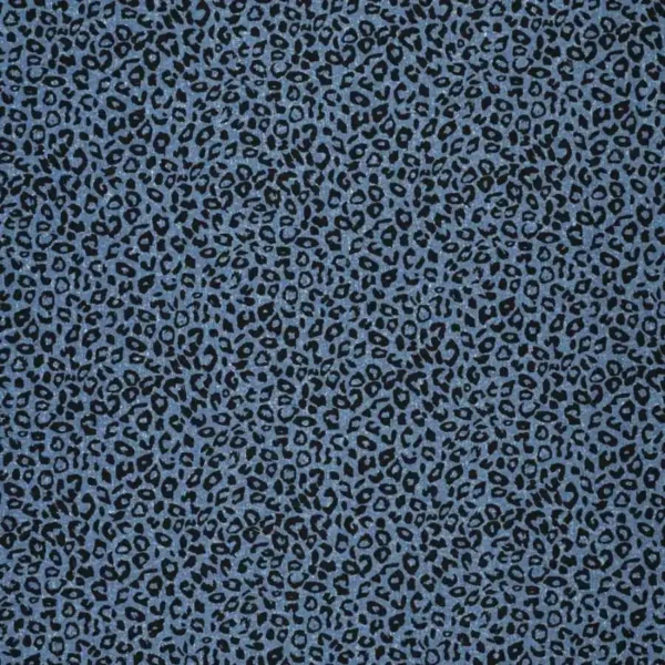 Denim Jacquard leopard - lys
