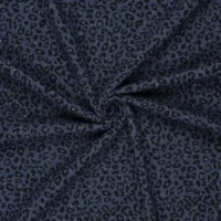 Denim Jacquard leopard - mørk