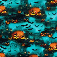 French Terry - Halloween kirkegård