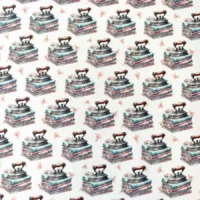 Patchwork stof - Strygejern og roser