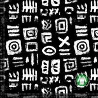 Jersey print - Abstrakt alfabet