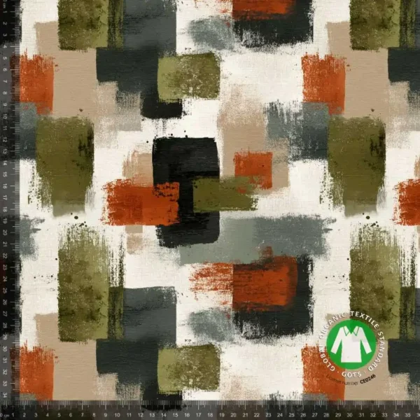 Jersey Print - Abstrakte firkanter