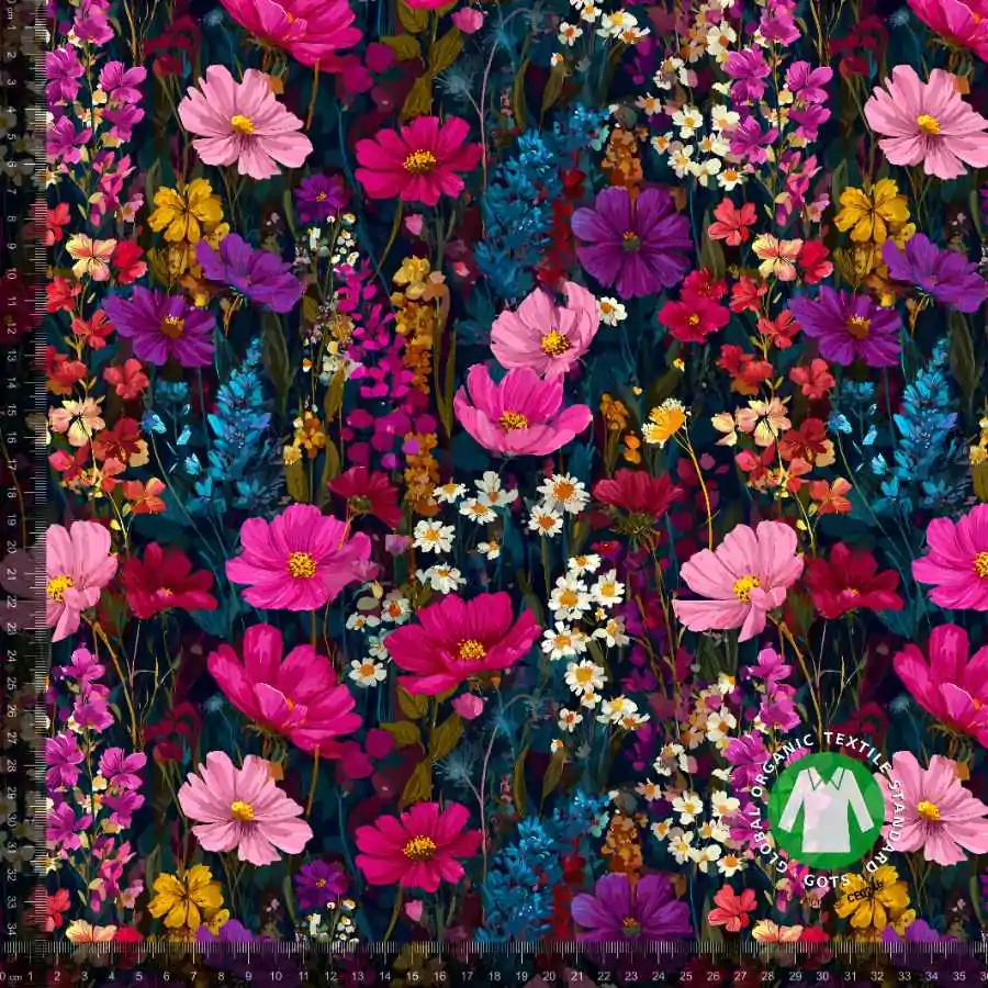 Jersey Print - Pink garden