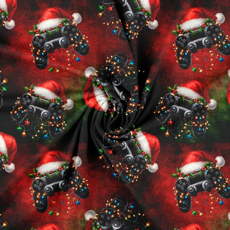 Jersey print med jule controllere - Billede 2