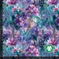 Jersey Print - Crystal garden
