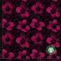 Jersey Print - Pink hibiscus