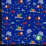 French Terry med flying Santa -kongeblå