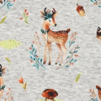 Kraftig jogging med søde dådyr - grå