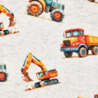 Kraftig jogging med seje køretøjer - orange