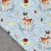 Kraftig jogging med søde dådyr - blå