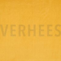 Bredriflet fløjl - Gul