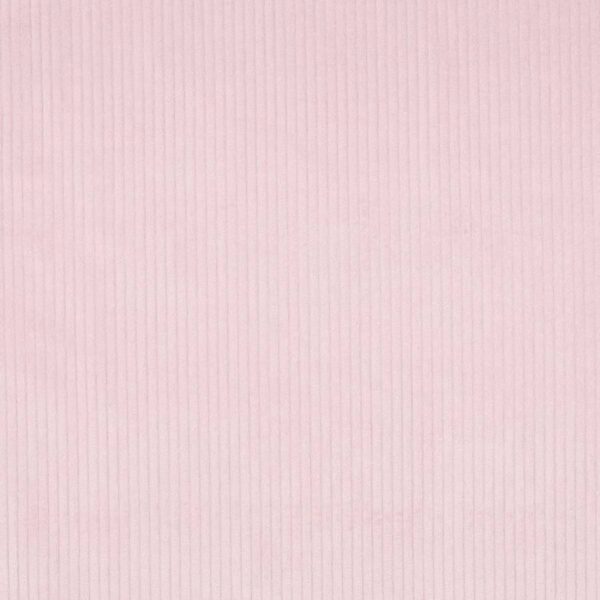 Bredriflet fløjl - Lys Rose