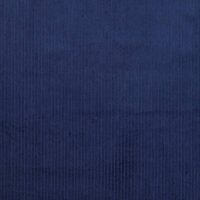 Bredriflet fløjl - Mørk Cobalt
