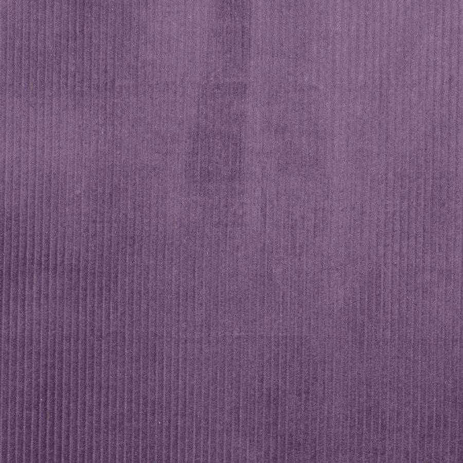 Bredriflet fløjl - Mørk Lilla