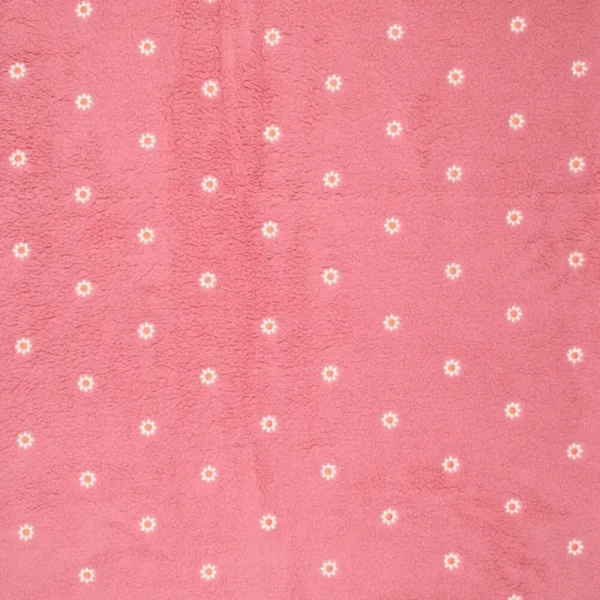 Teddy med broderi - Rosa