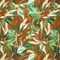 Heavy Satin Stretch - Blade grønne