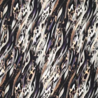 Heavy Rayon Satin Stretch - Lynx brun