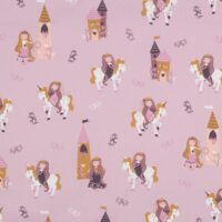 Poplin - Lyserød prinsesse tema