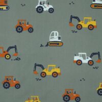 Poplin - Køretøjer Mørk grøn