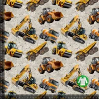 Jersey print med seje grave maskiner - Beton