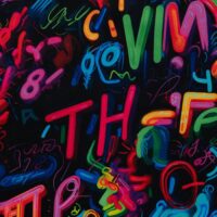 Kraftig jogging - Graffiti sort