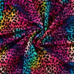 French Terry - Regnbue Panter