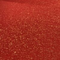 Rib med lurex Rød/guld