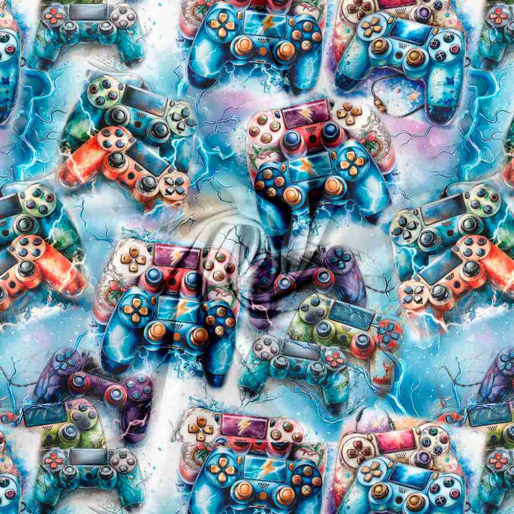 Jersey print med sejt controller tema - Billede 3