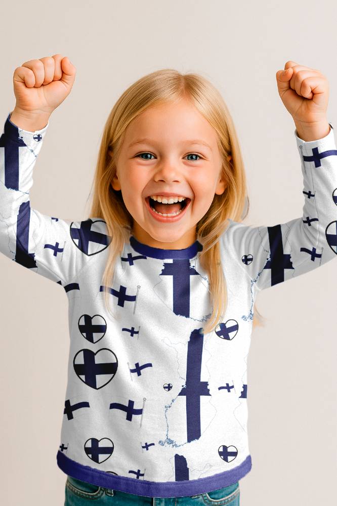Jersey print med Finland tema - Billede 3