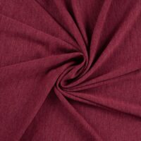 Merino uld jersey - Bordeaux meleret