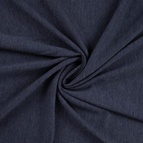 Merino uld jersey - Navy meleret