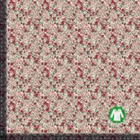 Jersey print med små forårs blomster - rose