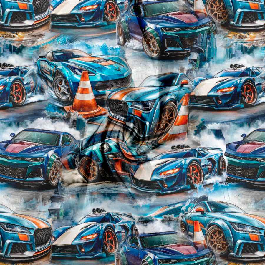 Jersey print med street cars - Billede 3