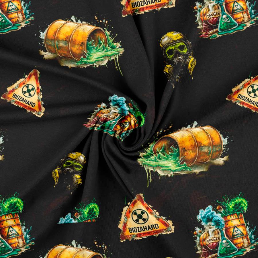 Jersey print med toxic tema - Billede 3