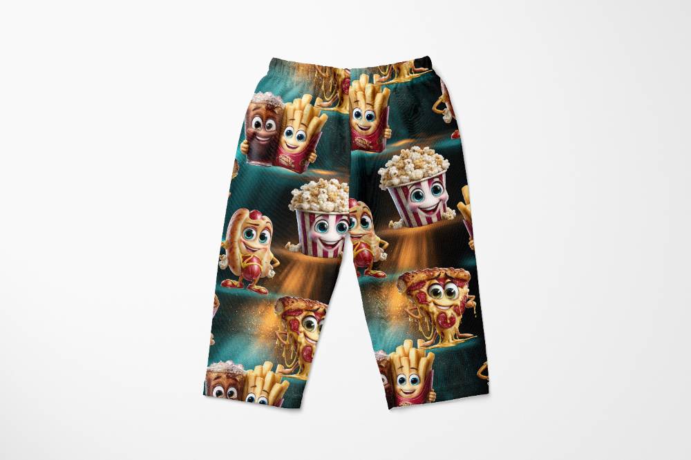 Jersey print med sjovt mad - Billede 2