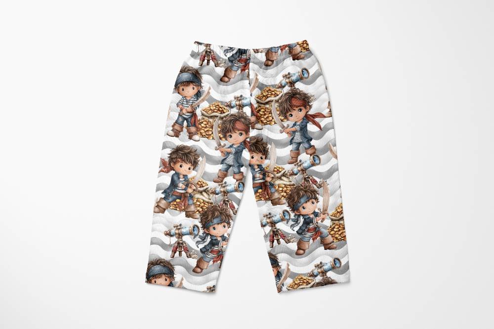 Jersey print med pirattema 1 - Billede 2