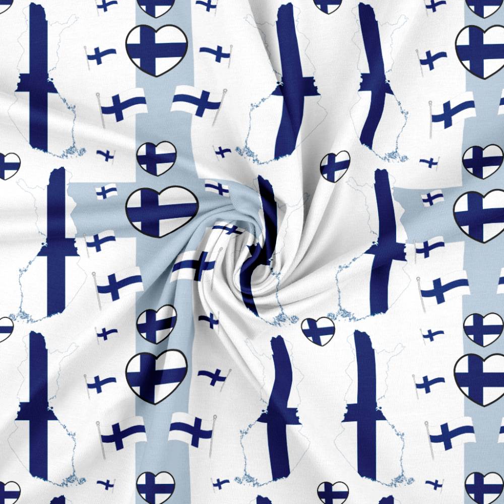 Jersey print med Finland tema - Billede 2