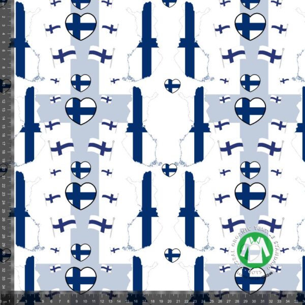 Jersey print med Finland tema