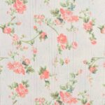 Pointoille strik med elegante blomster - rosa