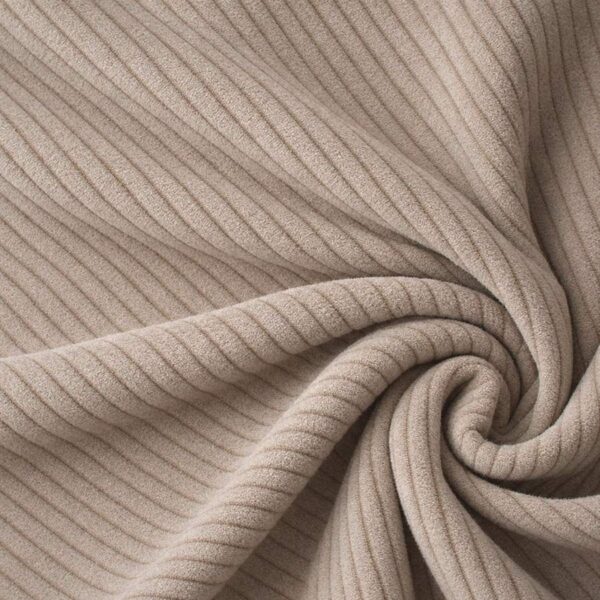 Møbelvelour rillet - Beige