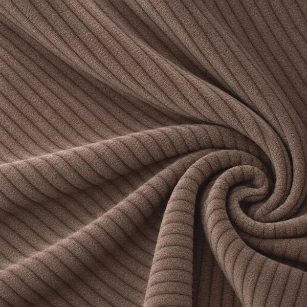Møbelvelour rillet - Taupe